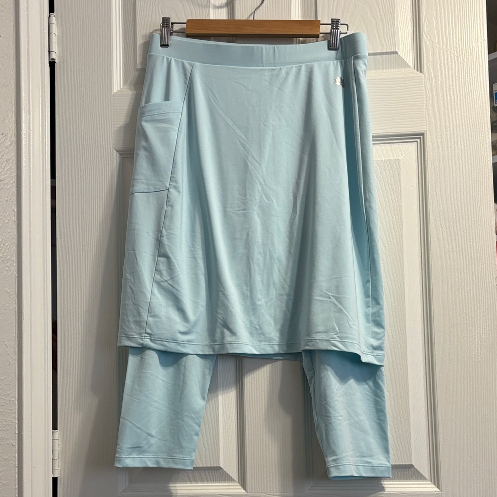 SNOGA SKIRT Light Blue Skirt with Attached Leggings